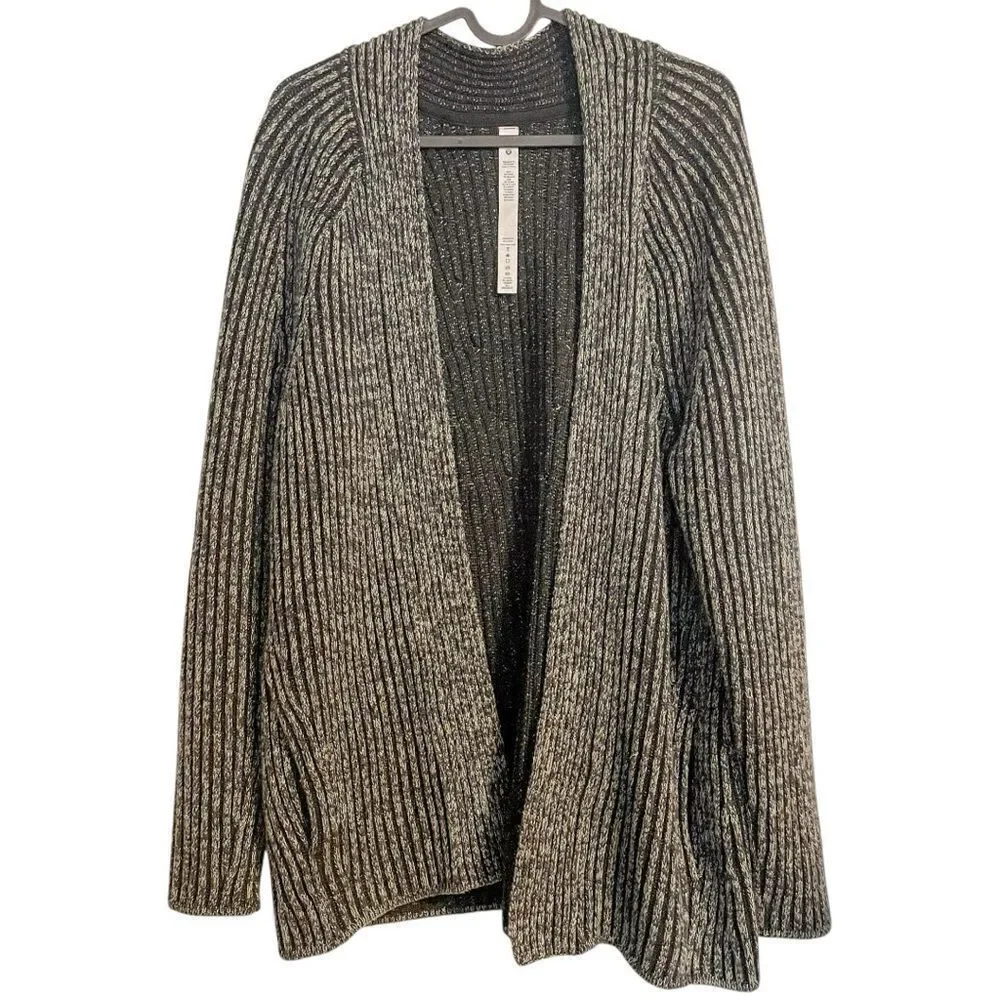 Lululemon Cotton Cashmere Sweater Wrap Cardigan 4